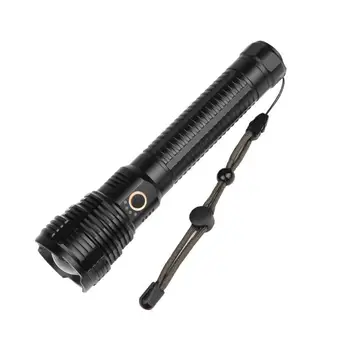 

XHP70 LED Flashlight Telescopic Zoomable USB Rechargeable Torch Lamp for Camping Ergonomic Design for Comfortable Holding