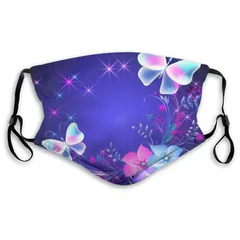 

Mouth Mask with Filter Beauty Butterfly Printed Dust Face Mask for Dust Mouth Mask Anti-Dust Mask for Kids Women and Men