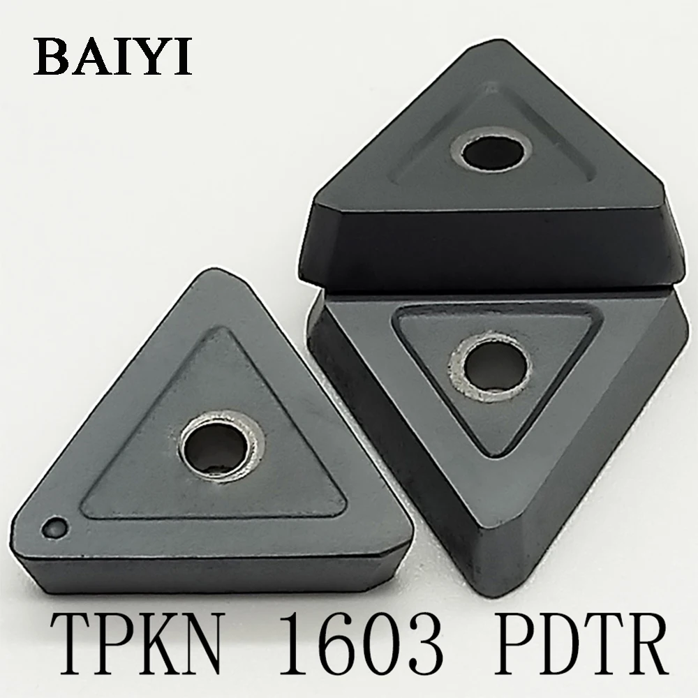 10 шт. TPKN 1603 PDTR вставки из цементированного карбида TPKN1603 CNC режущее лезвие токарный