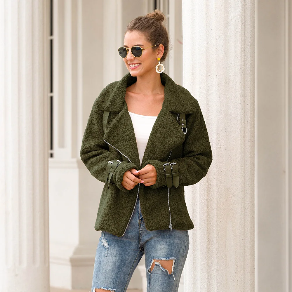 Finest Elegant Faux Fur Coats And Jackets Women Autumn Winter Warm Soft Zipper Female Jacket Casual Plush