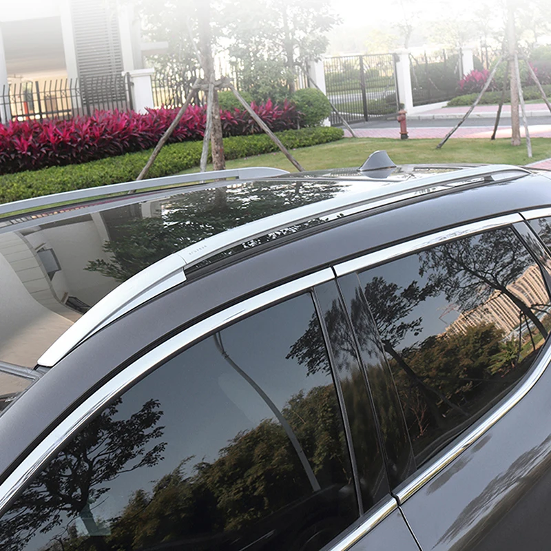 For Nissan Qashqai 20142020 Silver Decorative Roof Rack Rails Luggage