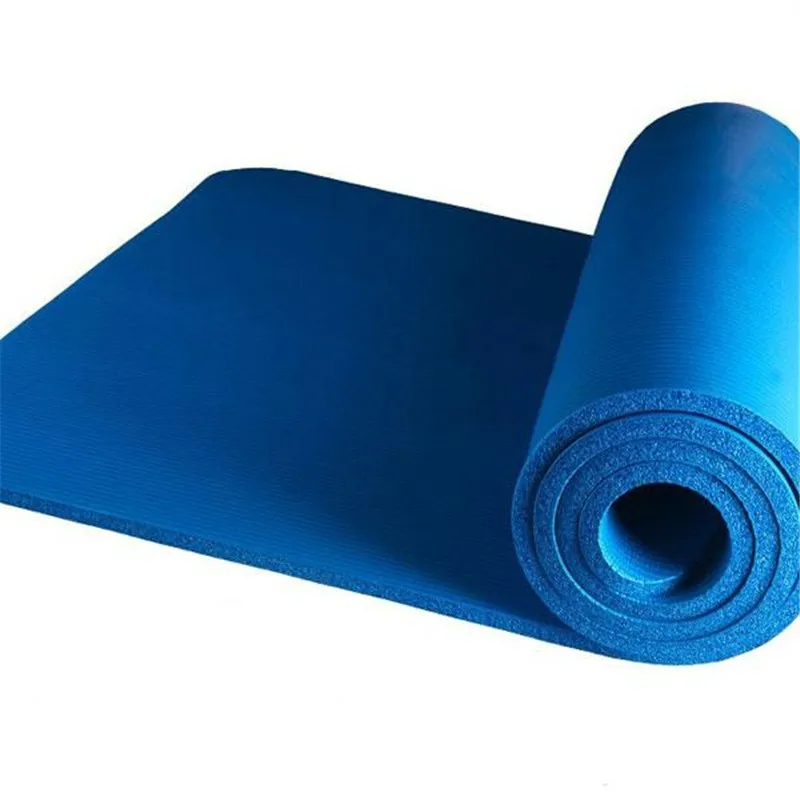 183x61x1cm 10mm Thick NBR Solid Color Anti-skid Yoga Mat Fitness For Beginner Gymnastics Mats