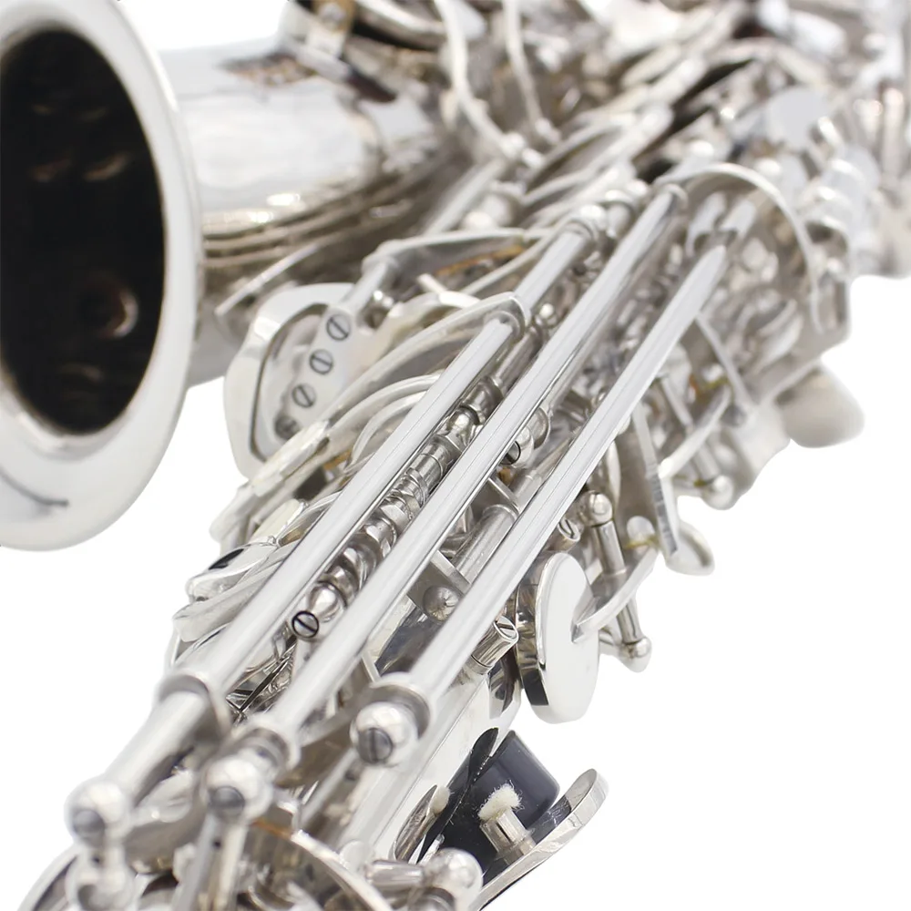 Саксофон Sax Eb Be Alto E плоский латунный резной узор на поверхности пластмассовый мундштук изысканный с перчатки, Чистящая салфетка