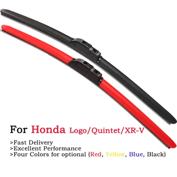 

HESITE Premium Universal Wipers For Honda Quintet TN ACTY XR-V UR-V Logo D series Vehicles Red Blue Yellow Hybrid Window Wiper