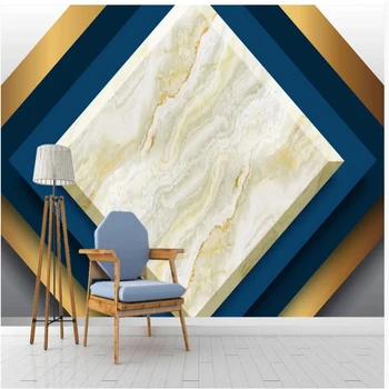 

Custom 3d wallpapers modern wallpaper for living room 3d three-dimensional simple geometric marble wallpapers TV background wall