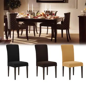 

Stretch Chair Slipcover Dinning Stool Cover for Dining Room Seat Cushion Spandex Kitchen Chair Protector