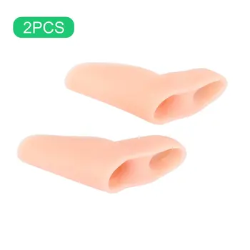

2pcs/1pair Silicone Small Toe Separator Eases Foot Pain Finger Toe Guard Cushion Correction Health Care new