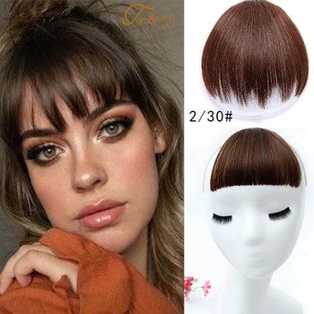 

TALANG synthetic wig clip straight hair bangs clip portable natural fake bangs girl