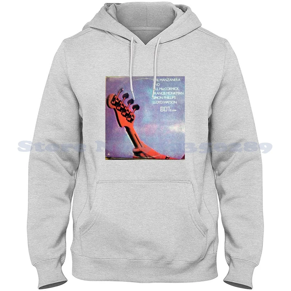 801 Live Eno Music Art Rock Streetwear Sport Felpa Con Cappuccio Felpa 801 Live Eno Music Art