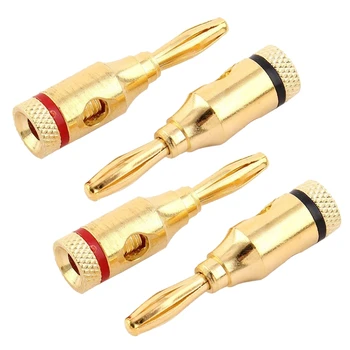 

Musical Loudspeaker Cable o Open Wire Screw Banana Connector Type 4PCS