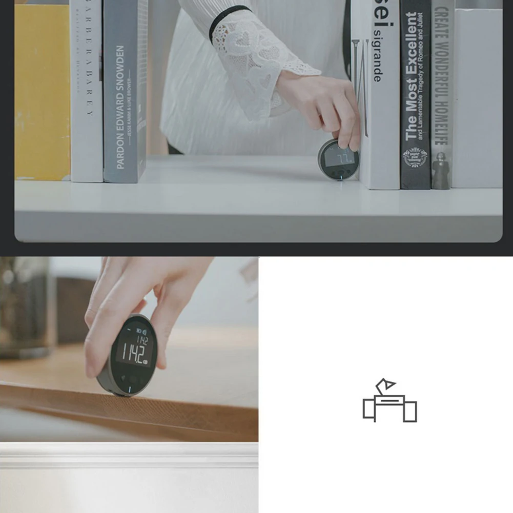 Handheld Laser Building Measure Tape Rangefinder Charging Device Ruler Test Lightweight Parts Gauging Survey Tool Handheld Laser Building Measure Tape Rangefinder Charging Device Ruler Test Lightweight Parts Gauging Survey Tool