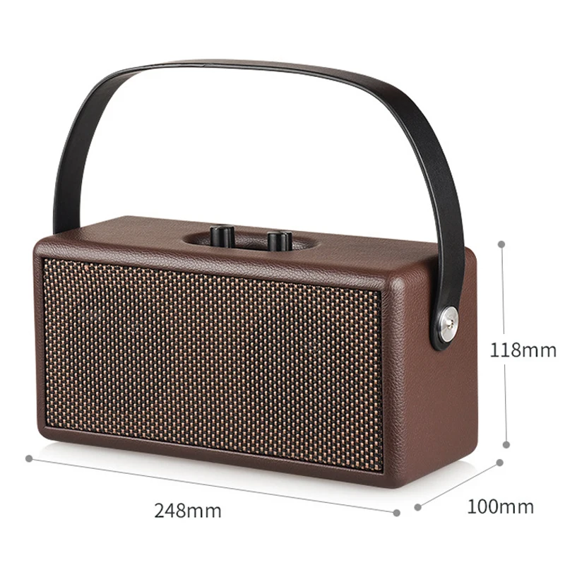 Фон для фотосъемки с изображением деревянного Bluetooth Динамик кожа Портативный