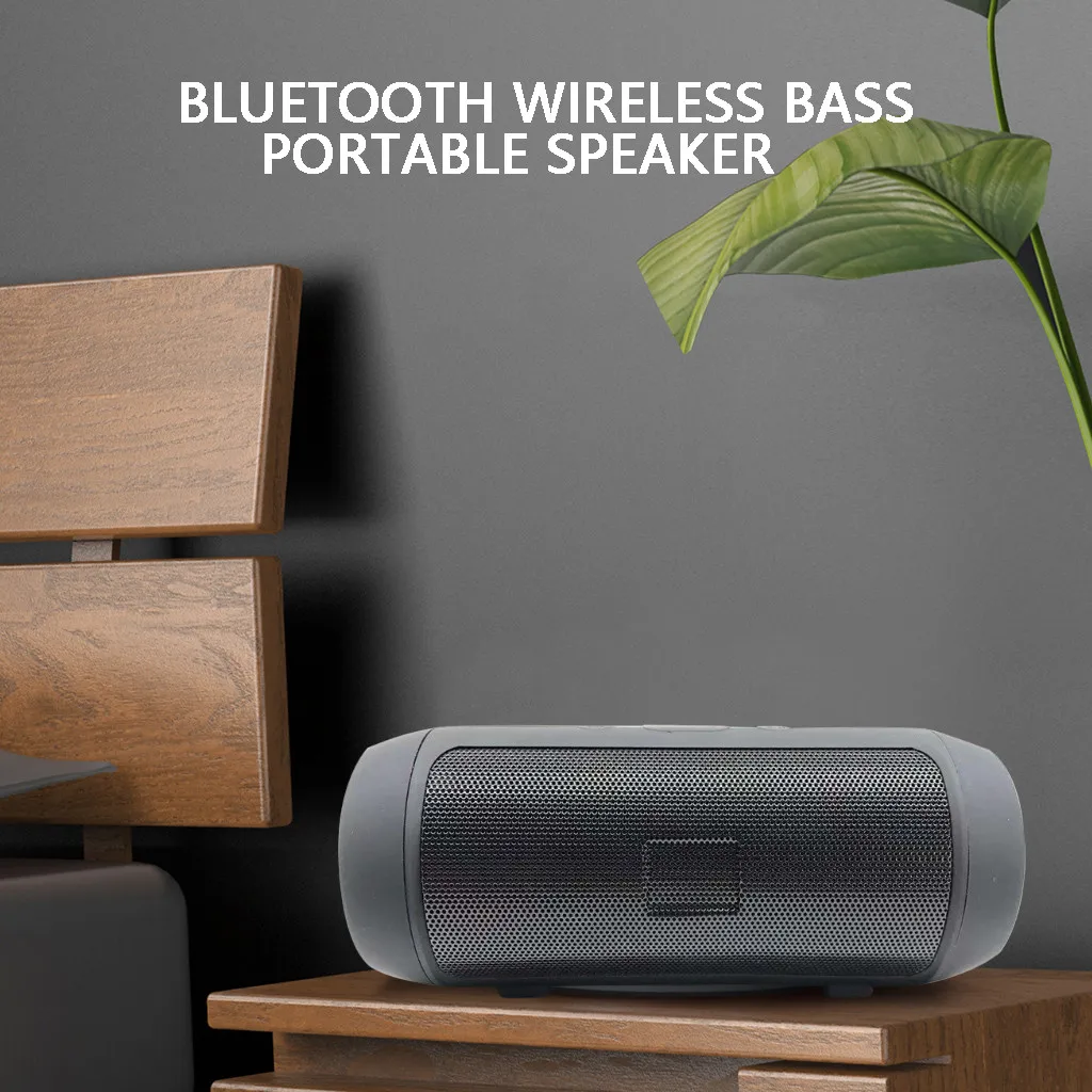 Водонепроницаемый Bluetooth беспроводной динамик музыка бас портативный динамик наружная Колонка Поддержка TF карта радио Громкая связь w1218 - Цвет: Black