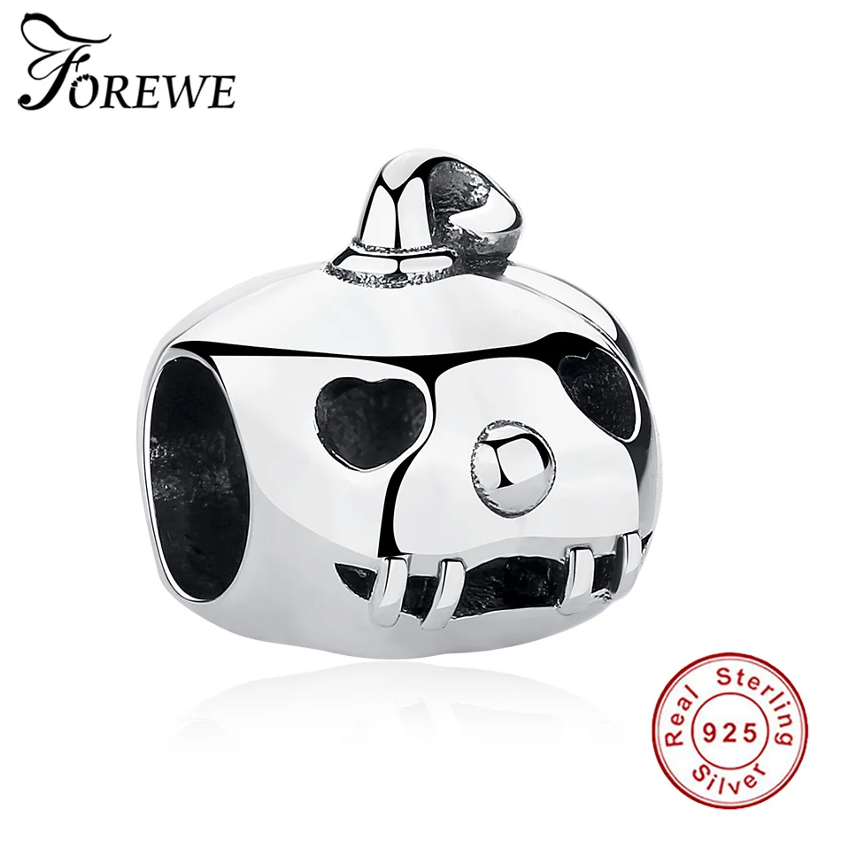 

Forewe New Arrival 925 Sterling Silver Hollow Pumpkin Beads fit Charm Bracelets & Bangles DIY Jewelry Making