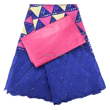 

Latest bazin riche fabric swiss voile lace in switzerland african bazin fabric 2.5+2.5yards swiss lace fabric for dress CC-C2