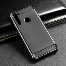 Carbon Fiber Silicone Case For XiaoMi RedMi Note 7