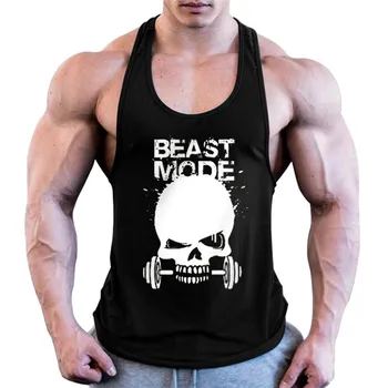 

Gyms Workout Sleeveless Shirt Stringer Tank Top Men Bodybuilding Clothing Fitness Mens Sportwear Vests Muscle Singlets