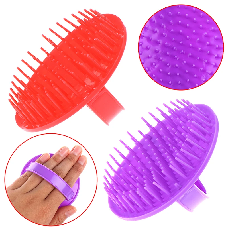 

1PCS Round Plastic Washing Hair Massager Combs Scalp Shower Body Beard Shampoo Brush Hair Styling Tools 2styles