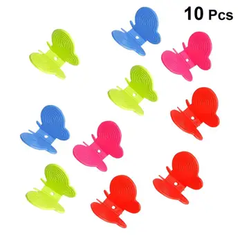 

10pcs Oven Mitts Anti-Scald Clamps Kitchen Portable Butterfly Shape Durable Insulated Tray Clamps Simple Insulation Gloves