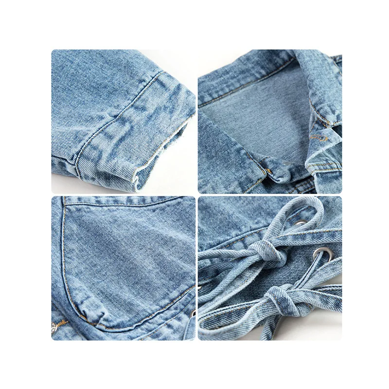 

2019 Autumn Clothing New Style Early Autumn Retro Short Jeans Coat Goddess Loose-Fit Jacket INS Super Fire Students Tops