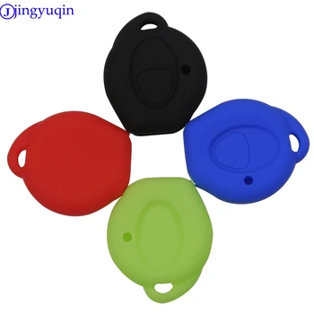 

jingyuqin 10ps 1 Buttons Silicone Key Cover Case For Mitsubishi Remote Car Key Wallet Fob Shell