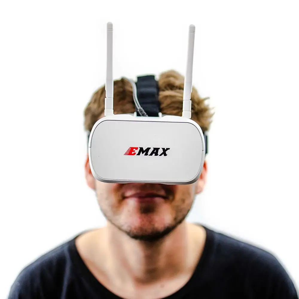 Emax Tinyhawk 5,8G 48CH FPV очки 4,3 дюймов 480*320 видео гарнитура с двумя антеннами 4,2 в 1800 мАч батарея для радиоуправляемого дрона