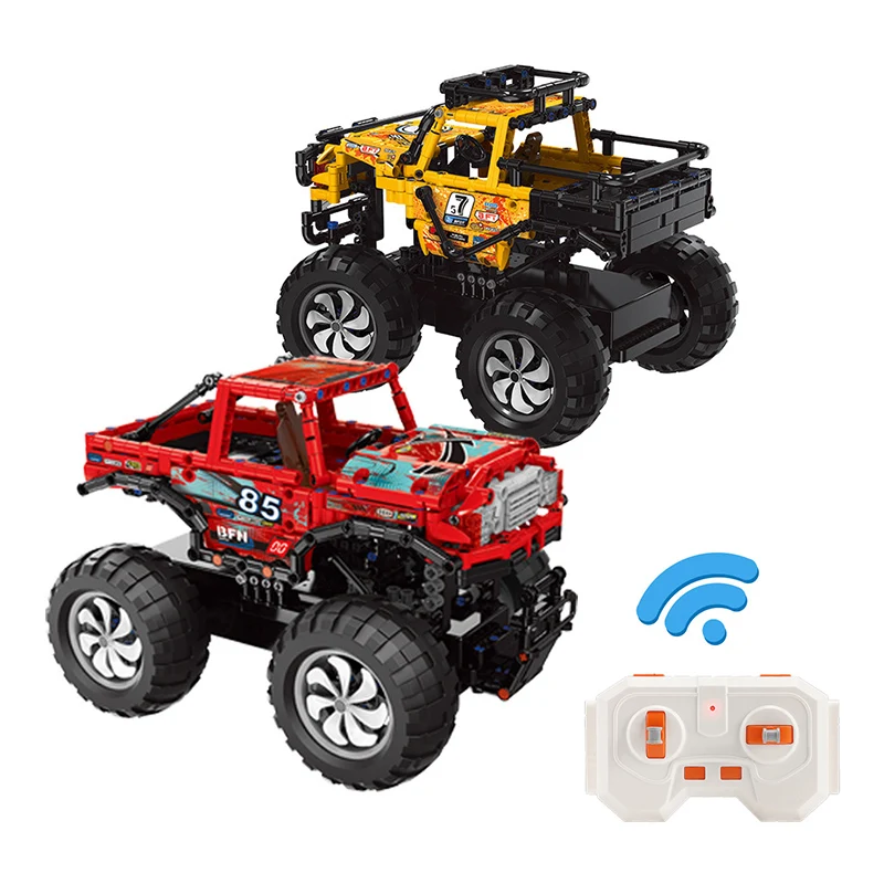 700pcs+ Building Blocks Suv Car USB Power Wheels Assemblys Toys Brick Remote Control for Children | Игрушки и хобби