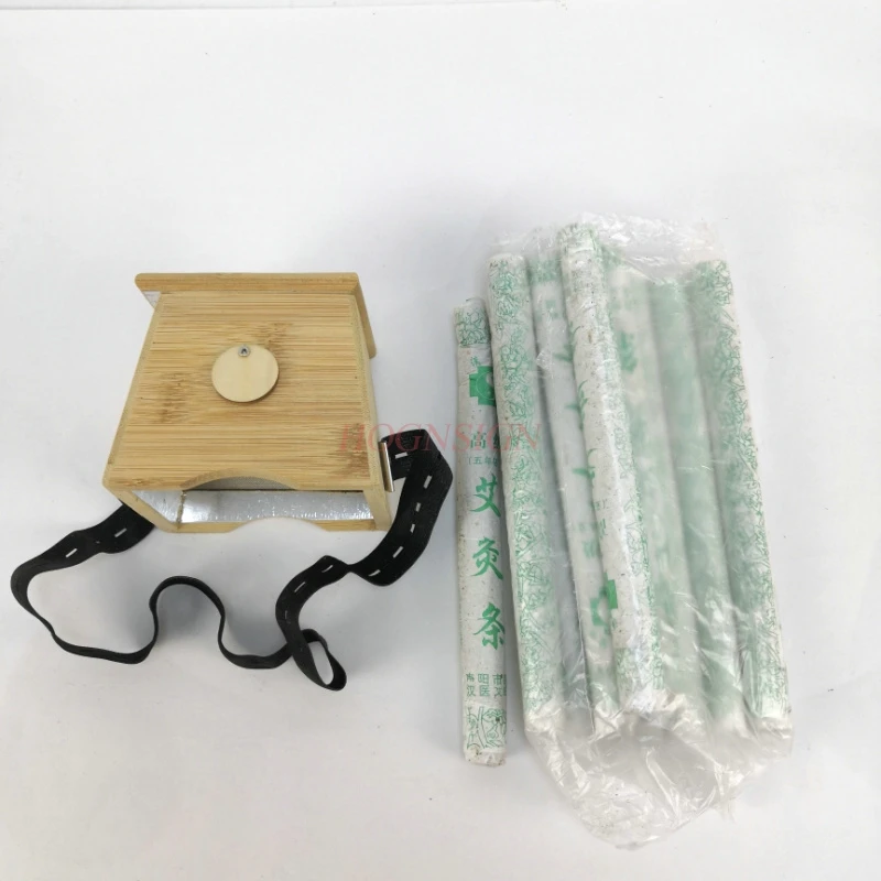 moxibustion massage Moxibustion Box Bamboo Moxa Roll Stick Holder Case Massager Body Device Tool Treatment Therapy For