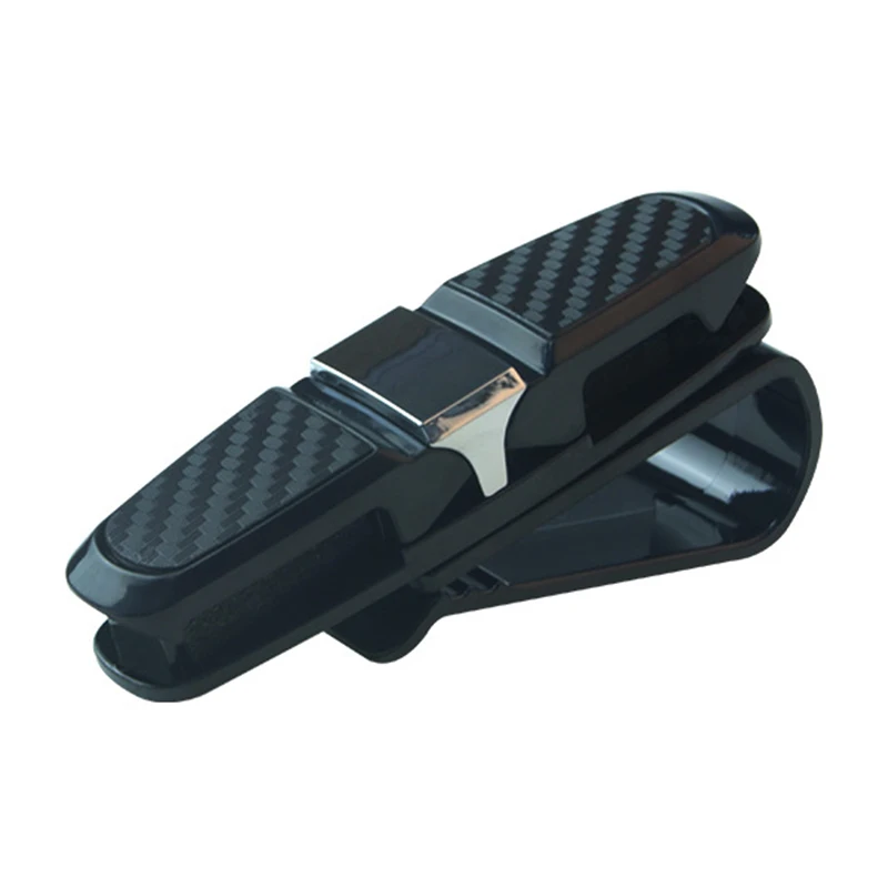 COVERS Eyeglasses Clip Ticket Card Clamp ABS Black Car Glasses Cases Portable Car Sun Visor Sunglasses Holder Fastener CCGH01 - Название цвета: SILVER