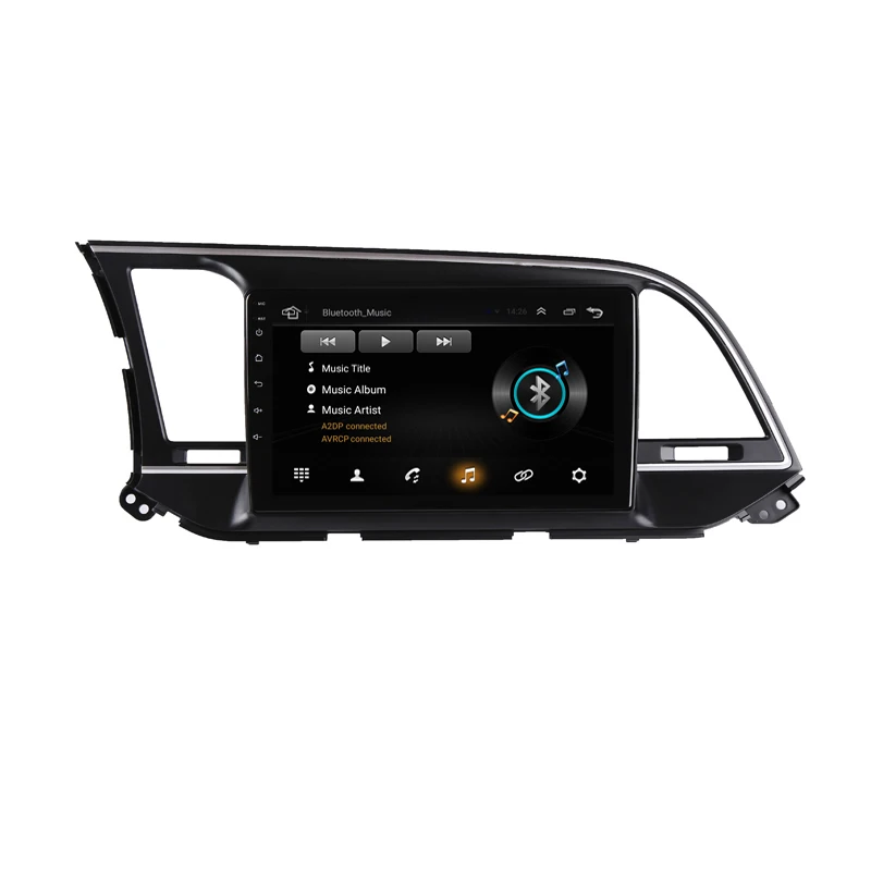 Discount 9" Android 9.1 Car DVD Video Player GPS For HYUNDAI ELANTRA 2016 2017 headunit audio car radio stereo navigation bluetooth wifi 3