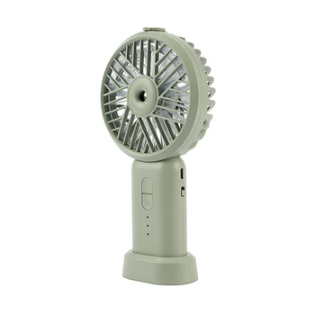 

2000MAh Portable Green Spray Fan Electric USB Rechargeable Handheld Fan Cooling Air Conditioner Humidifier