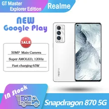 Realme – SmartPhone GT Master Explorer Edition 5G, Snapdragon870, chargeur Flash 65W, 4500mAh, NFC, Google Play, AMOLED, 120HZ 