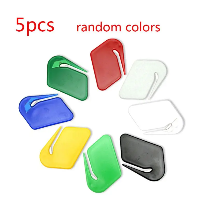 

5pcs Letter Openers Practical Plastic Package Envelope Cutter Slitter School
