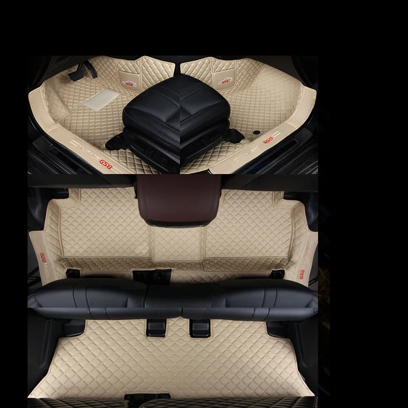 Lsrtw2017 для trumpchi gs8 кожаные автомобильные коврики ковер аксессуары для интерьера авто коврик для ног 7 мест
