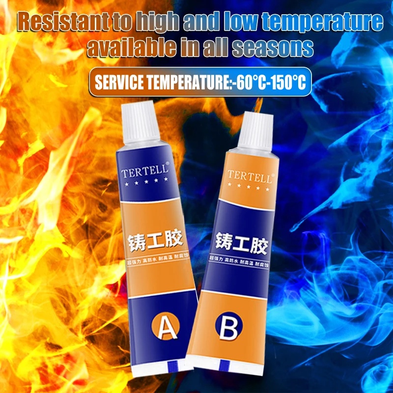 Industrial Repair Paste Glue Heat Resistance Cold Weld Metal Repair