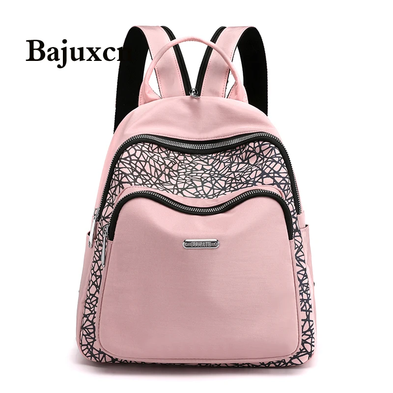Ladies backpack 2020 winter new reflective multi-function bag waterproof Oxford cloth travel student stitching school |