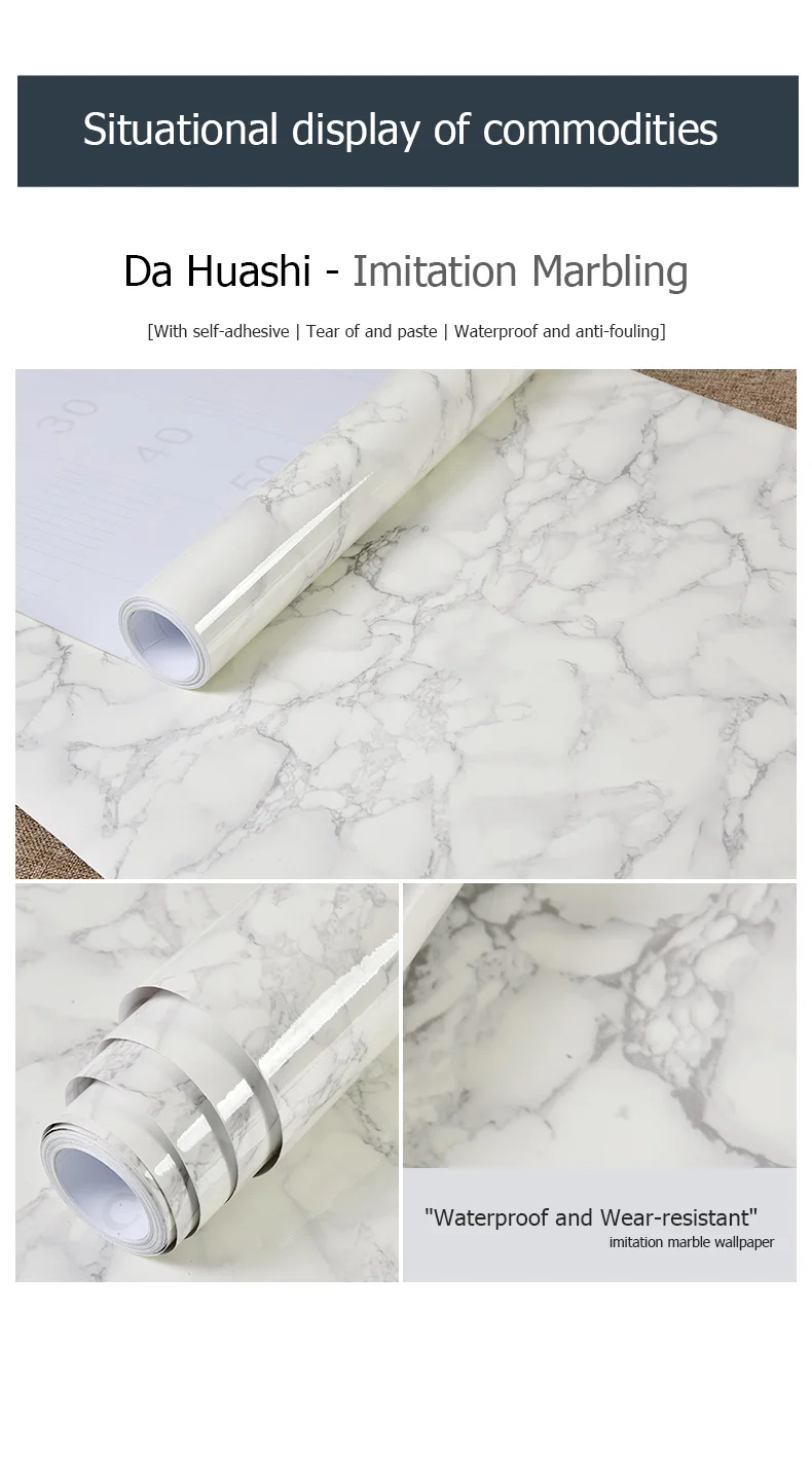 6Marble Sticker Paper