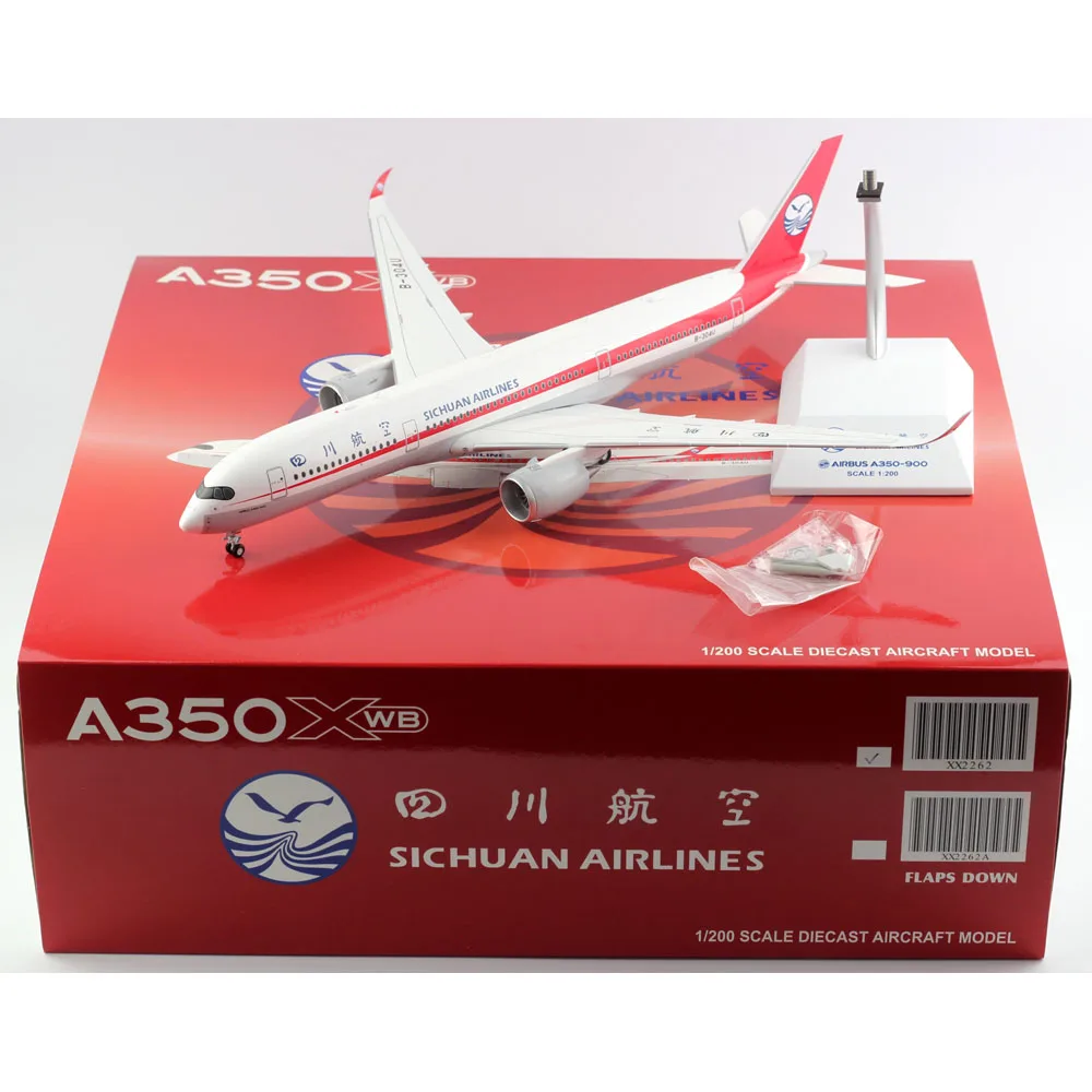 Коллекционный самолет из сплава 1:200, подарок JC Крылья XX2262 SICHUAN Airlines, модель самолета с литым под давлением