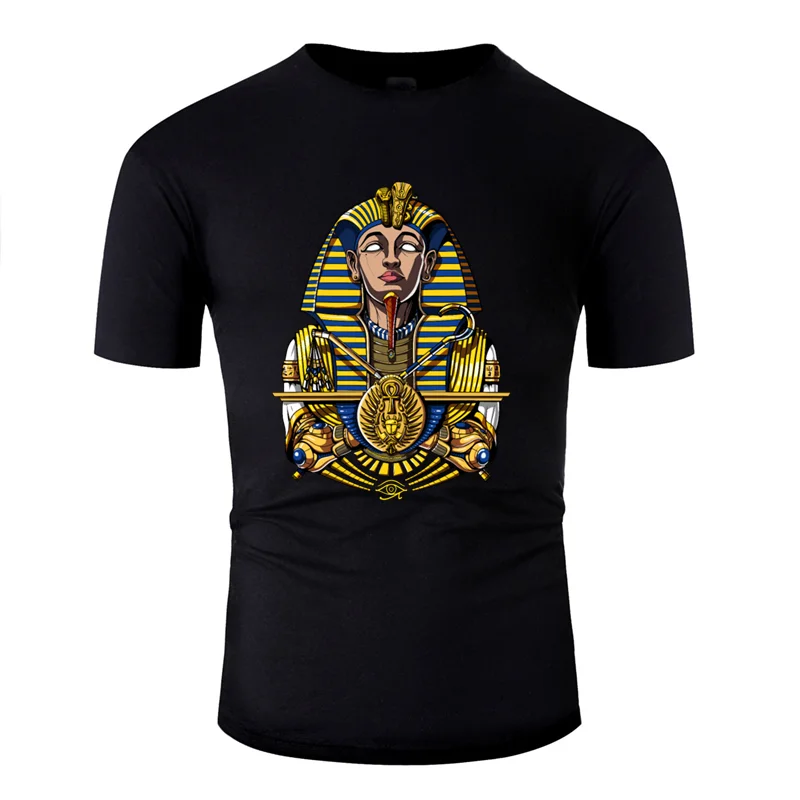 Модный Юмор tutankhamun египетский фараон tut футболка King крутая Черная Мужская футболка комиксы хлопок наивысшего качества