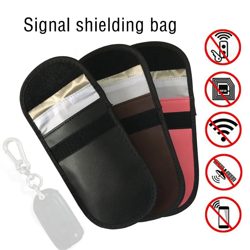 2Pcs Keyfob RFID Blocking Bag Guard Protector Device for Wireless Car Keys Credit Cards C44
