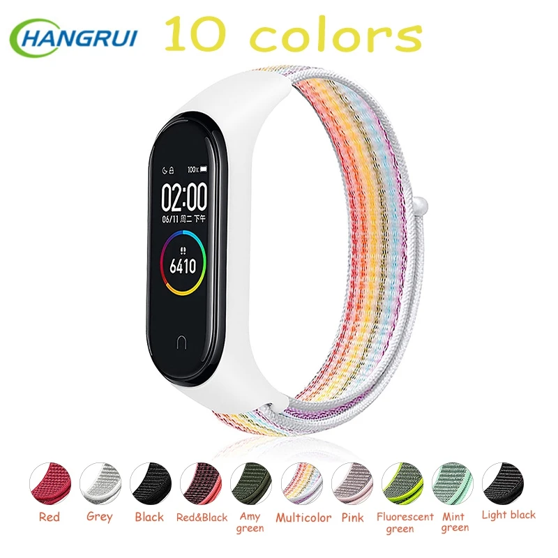 Nylon strap For Xiaomi mi band 3 4 strap Smart bracelet Soft Sport
Wristbands For Mi band 4 NFC Global Smart watch women men