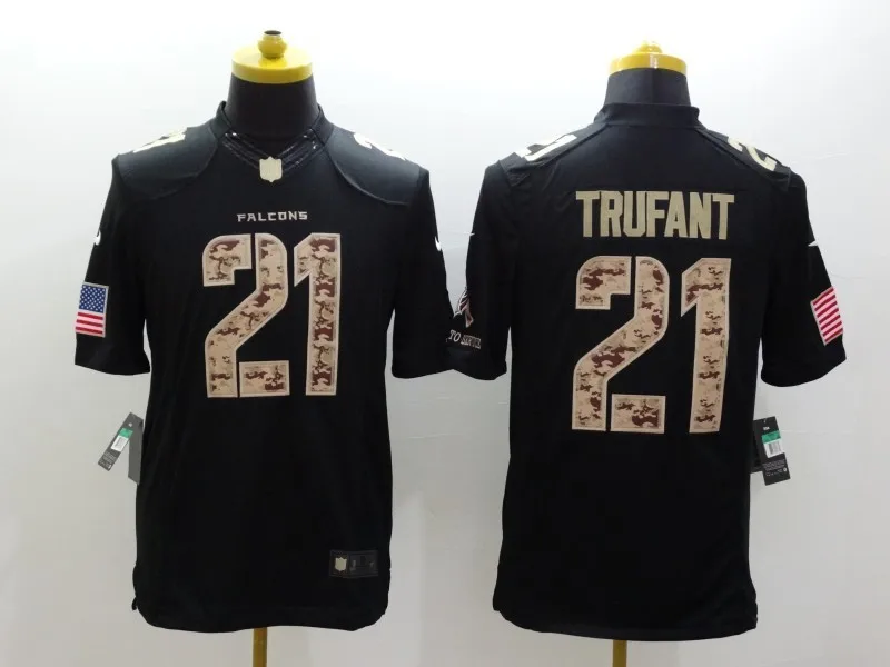 COLOR AS PHOTO SHOWN Сшитый для мужчин, Atlanta Matt Ryan Julio Jones Desmond Trufant Devonta Freeman Green Salute Jersey - Цвет: COLOR AS PHOTO SHOWN