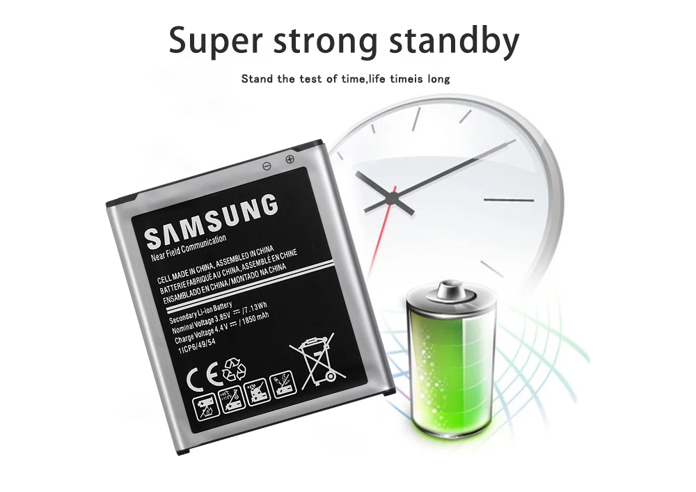 Samsung телефон батарея EB-BJ100CBE EB-BJ100BBE для samsung Galaxy J1 j100 J100F/D J100FN J100H J100M 1850 мАч