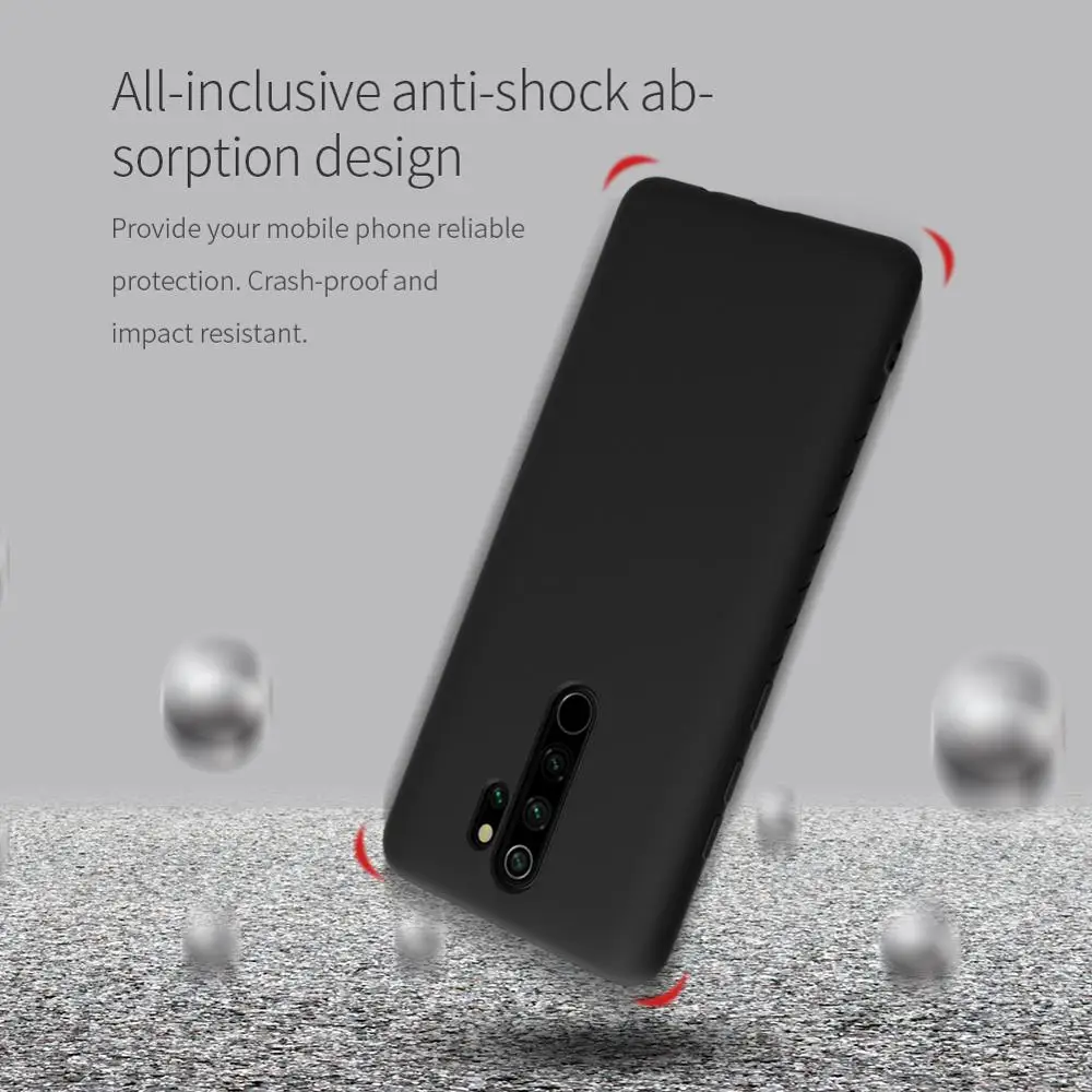 Чехол Nillkin для Redmi Note 8 Pro прорезиненный силиконовый чехол накладка из ТПУ мягкий