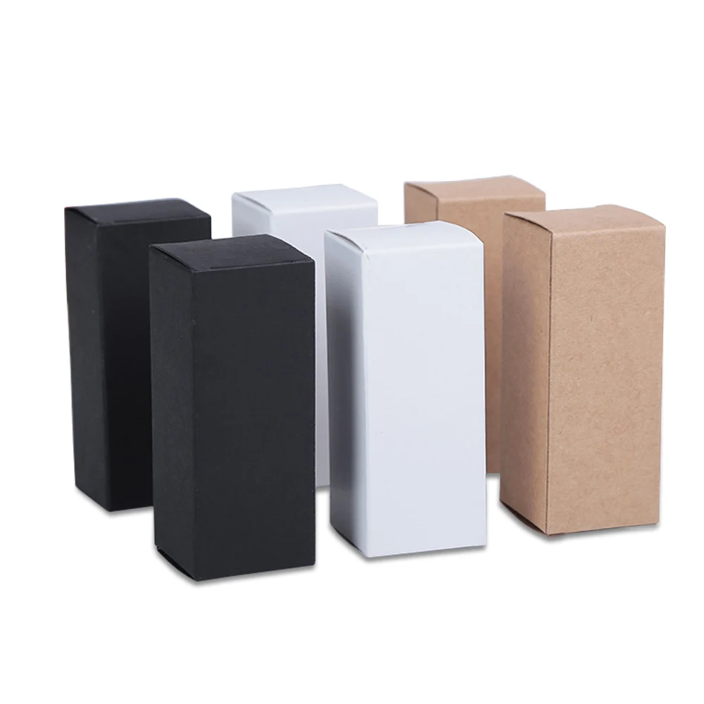 

Blank Brown Black White Gfit Package Paper Box Lipstick Essential Oil Bottle Packing Box Cream Jar Grocery Packaging Paper Boxes