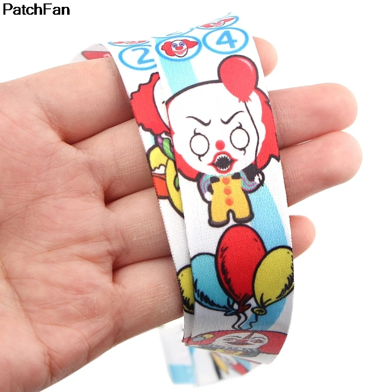 20 шт./лот, Patchfan Stephen King's It, брелок для ключей, ремешок на шею, тканевый держатель для id значка, Аксессуары для ожерелья A2545