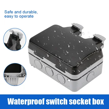 

Wall Switch Socket Case Waterproof IP66 Anti-dust Durable Easy Installation Dropshipping FAS