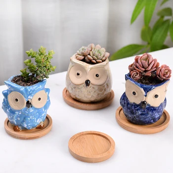 

Easy Clean Natural Drainage Tray Reusable Smooth Solid Round Hard Bamboo Plant Saucer Balcony Home Garden Succulent Pot Holder