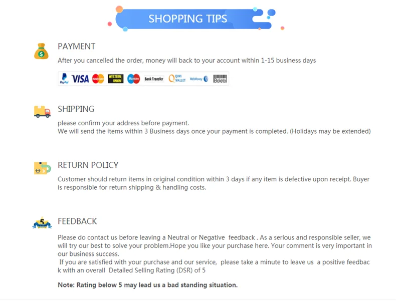 shopping tips