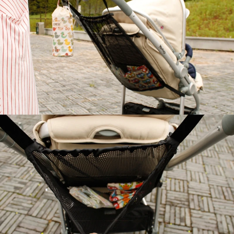 Practical Baby Infant Stroller Mesh Bottle Diaper Storage Organizer Bag Holder C5AF baby stroller